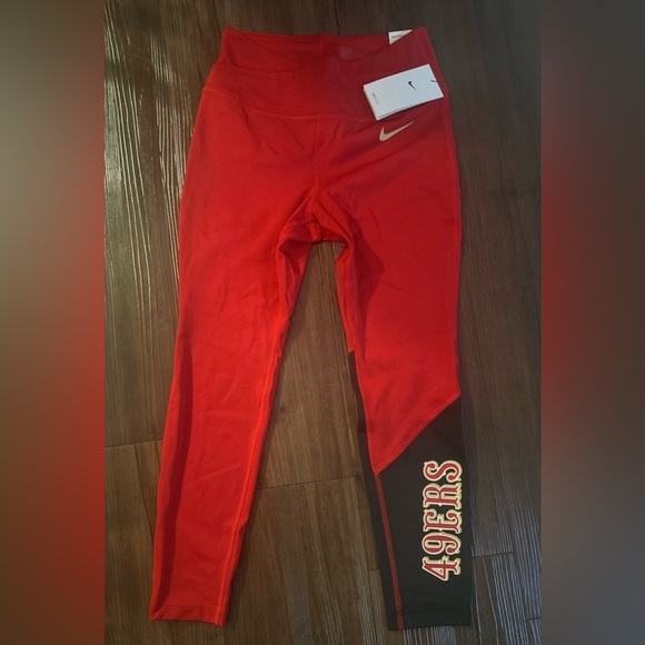 Women’s Nike Dri Fit San Francisco 49rs Leggings. NWT. Size Small Sold out $Firm - Picture 3 of 11